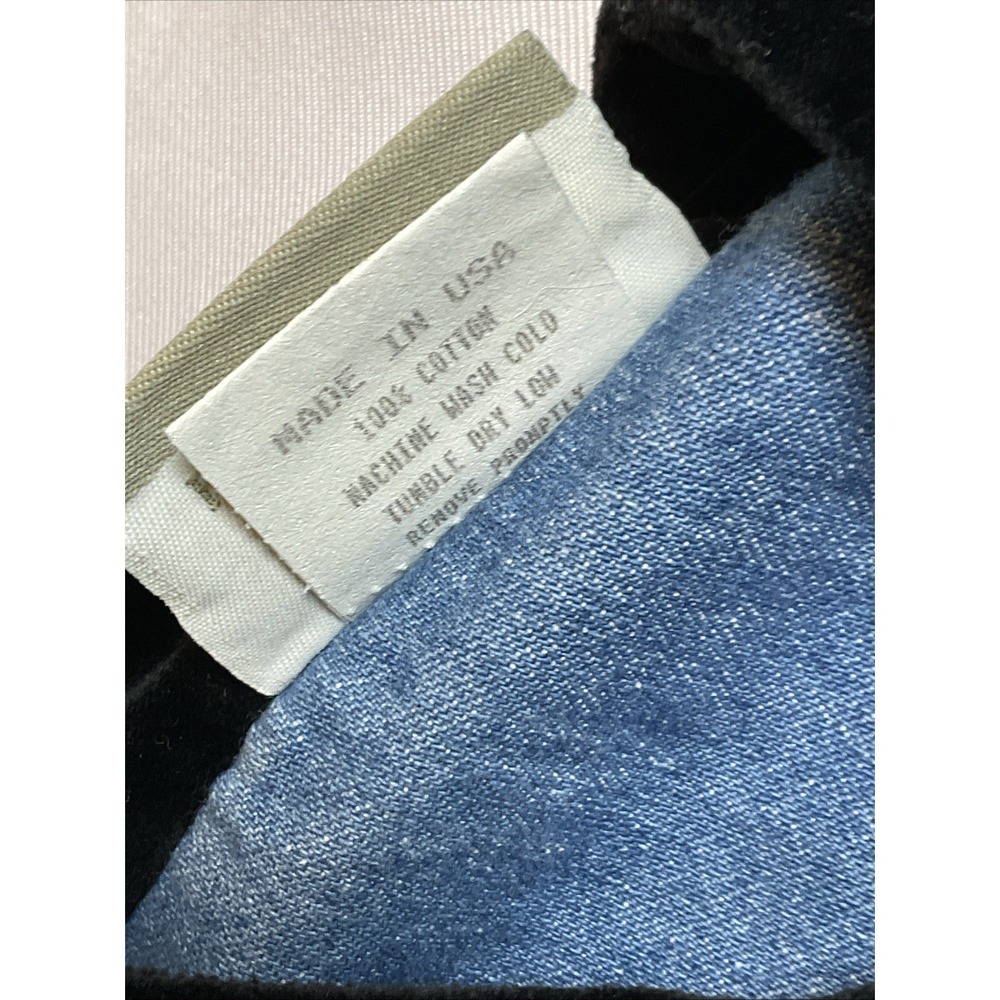 Coldwater Creek Denim Shirt Jacket Size Large Velvet Cuffs Size Large A line - Picture 7 of 8